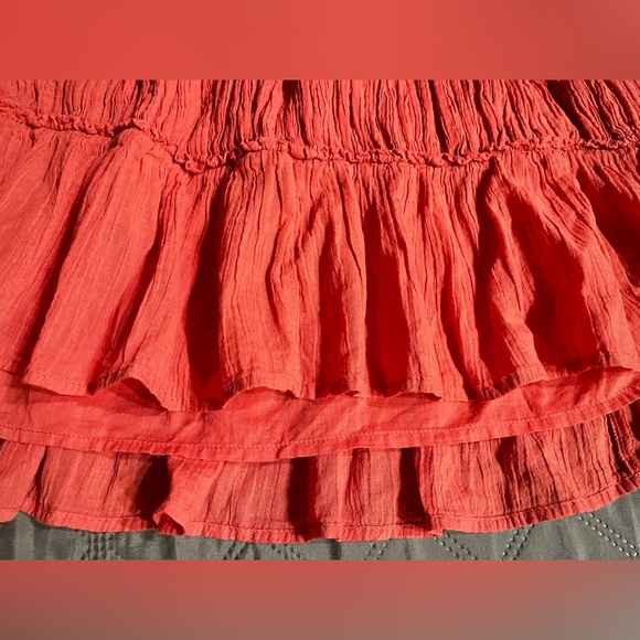 FREE PEOPLE "Taking Sides" Backless Mini Dress in Red Mango, Size Small, NWT - Picture 6 of 14